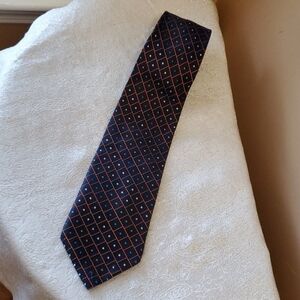 PIERRE CARDIN black/orange neck tie